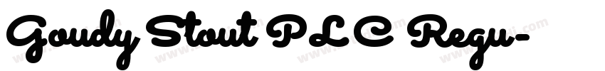 Goudy Stout PLC Regu字体转换